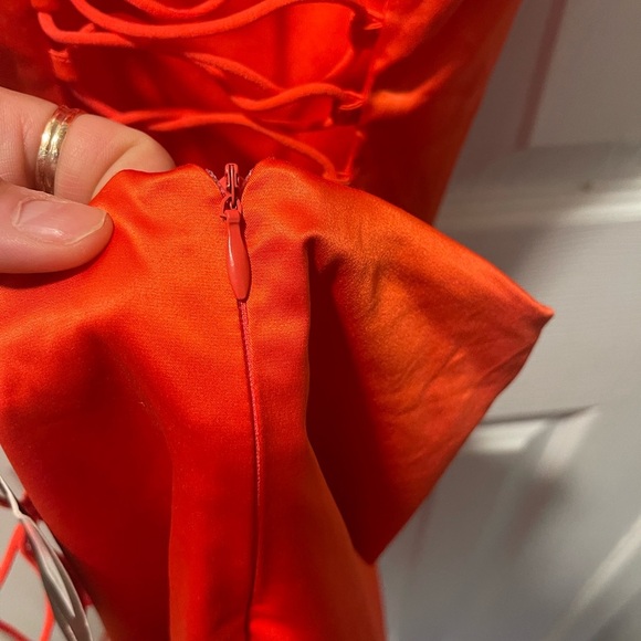 Fashion Nova Bold Orange Dress - Picture 5 of 6